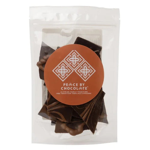 Dark Chocolate & Cashew Bark with Milk Chocolate Drizzle