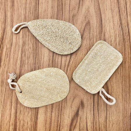 Natural Loofah Scrub | set of 3