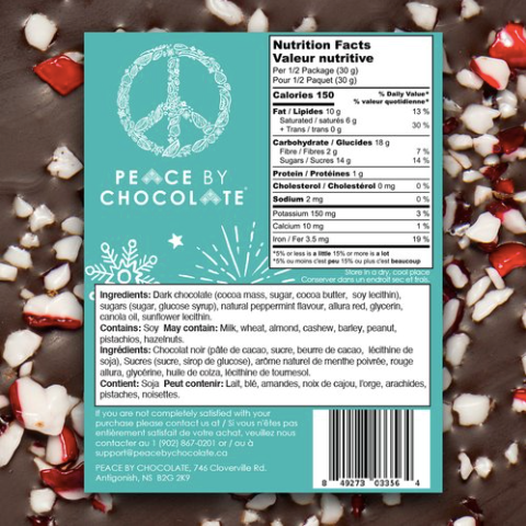 Peppermint Snowflake | dark choc