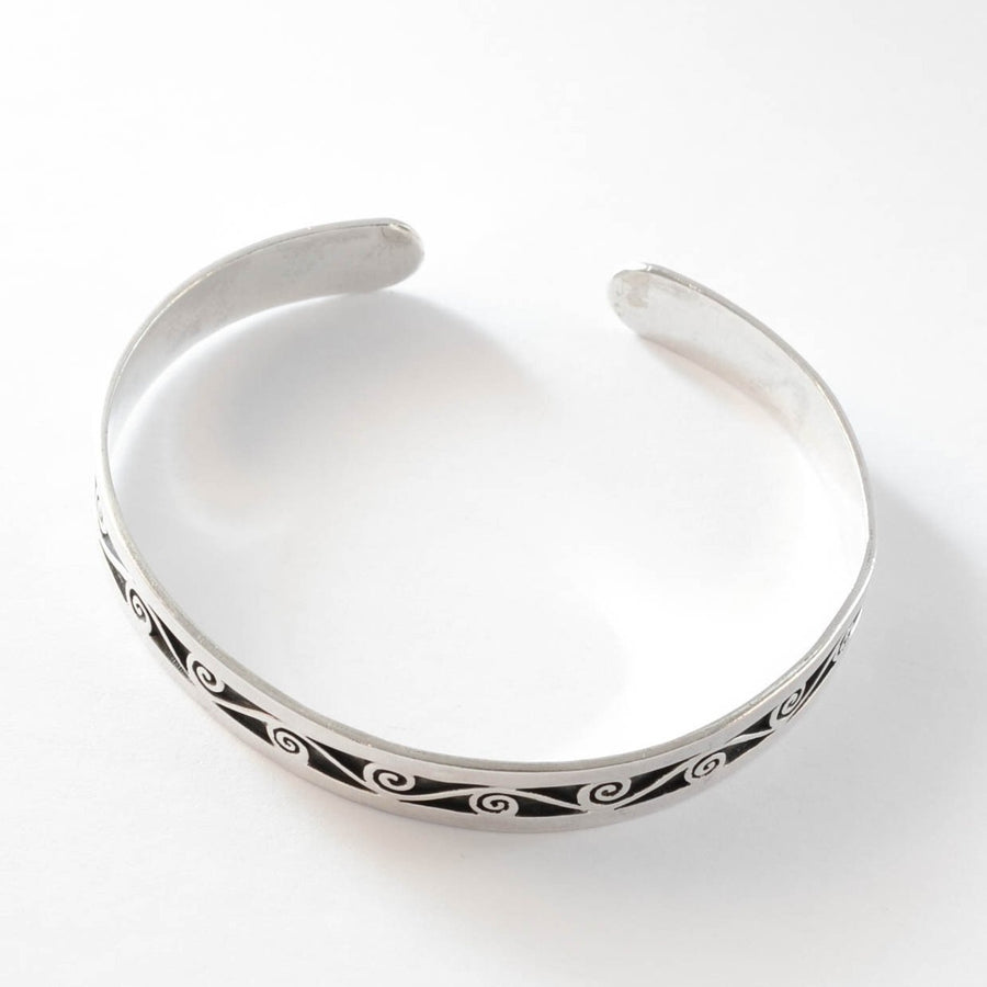 Scroll - Sterling Silver Cuff Bracelet