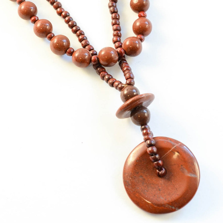 Duo - Red Jasper Necklace