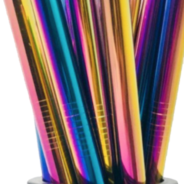 Metal Straw - holographic