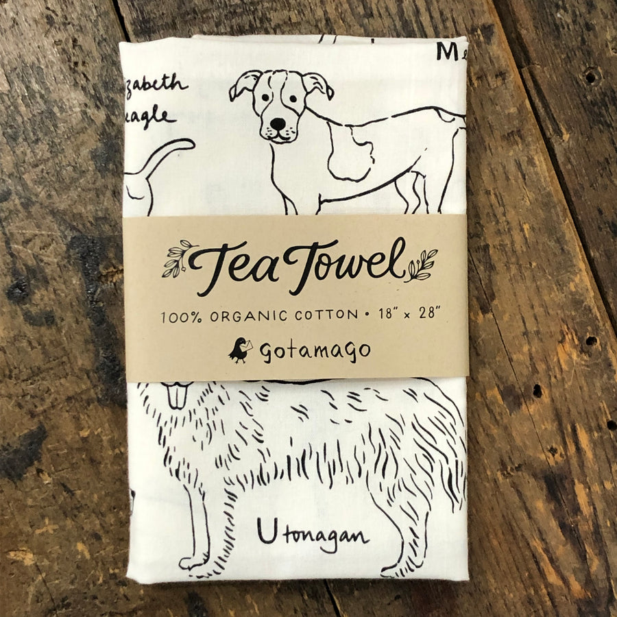 Tea Towel - Alphabet Dogs